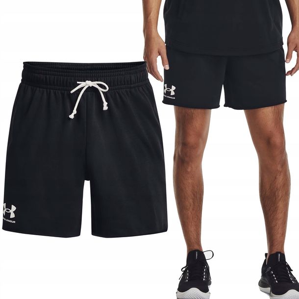 ﻿Spodenki Dresowe Męskie UNDER ARMOUR Krótkie Spodnie Szorty 1382427-001-LG