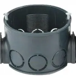 puszka-elektryczna-podtynkowa-fi60-szeregowa-plytka-czarna-z-wkretami