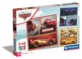 puzzle-3x48-super-kolor-clementoni-disney-cars