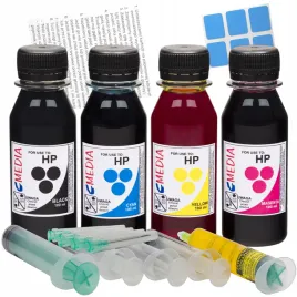 4x100-ml-tusz-do-hp-301-302-304-305-650-652-653-300-czarny-kolory-akcesoria