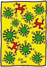 plakat-keith-haring-art-poster-sztuka-vintage-retro-obraz-50x40-cm-1