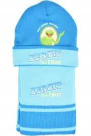 muppety-kermit-czapka-szalik-komplet-2w1-nowe