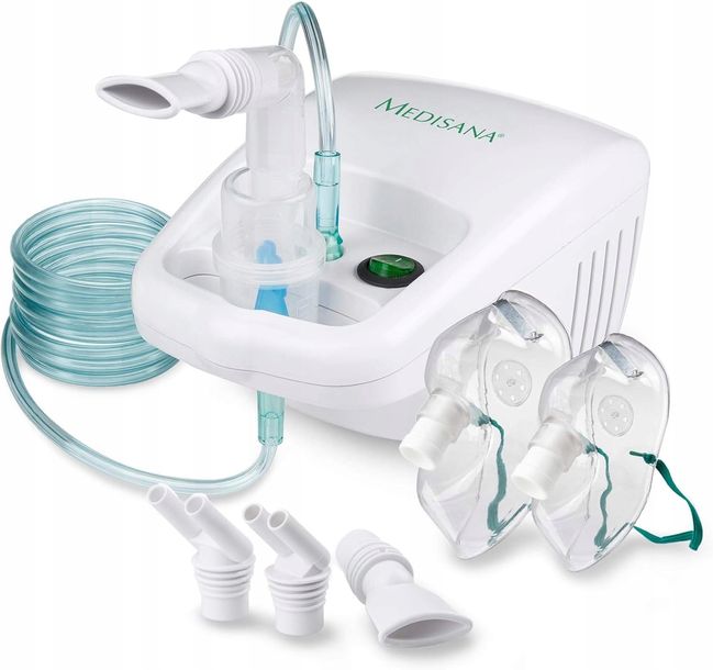 ﻿Inhalator Medisana IN 500 Kompresorowy Maska Dorośli Dzieci Astma