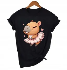 koszulka-kobieta-dzieciecy-nadruk-okazja-prezent-capibara-xl-przod-w751