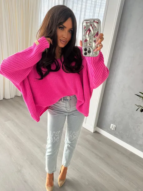 sweter-by-me-zarra-barbi-roz-rozmiar-uniwersalny