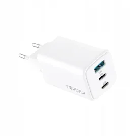 forever-ladowarka-sieciowa-gan-pd-qc-tc-08-65acc-2x-usb-c-1x-usb-65w-biala