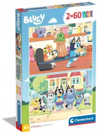 clementoni-puzzle-2x60el-supercolor-bluey-24813
