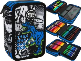 coolpack-potrojny-piornik-z-wyposazeniem-jumper-3-t-rex-trzykomorowy-dino