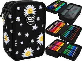 coolpack-potrojny-piornik-z-wyposazeniem-jumper-3-daisy-black-trzykomorowy