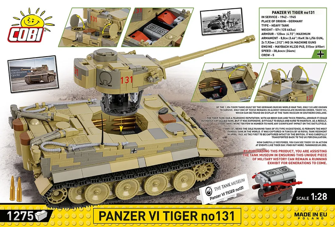 cobi-klocki-panzer-vi-tiger-no131-stan-nowy