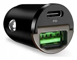 ladowarka-samochodowa-puro-mini-30w-power-delivery-usb-c-usb-a-czarna