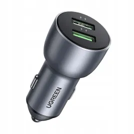 ugreen-szybka-ladowarka-samochodowa-2x-usb-36w-qc-scp-fcp-afc-szary