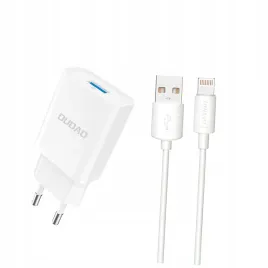 ladowarka-sieciowa-dudao-a4eu-usb-a-2-1a-biala-kabel-usb-a-lightning