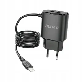 dudao-ladowarka-sieciowa-2x-usb-z-wbudowanym-kablem-lightning-12-w-czarny