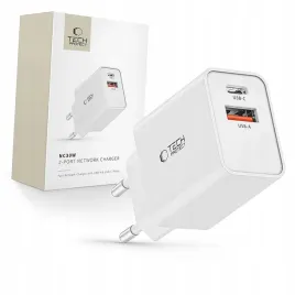 ladowarka-tech-protect-nc30w-sieciowa-usb-c-pd-30w-usb-a-qc-3-0-biala