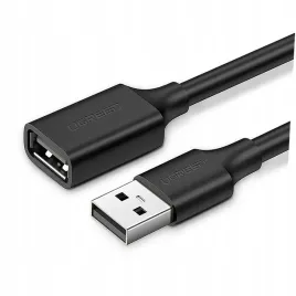 ugreen-kabel-przewod-przejsciowka-usb-zenski-usb-meski-2m-czarny