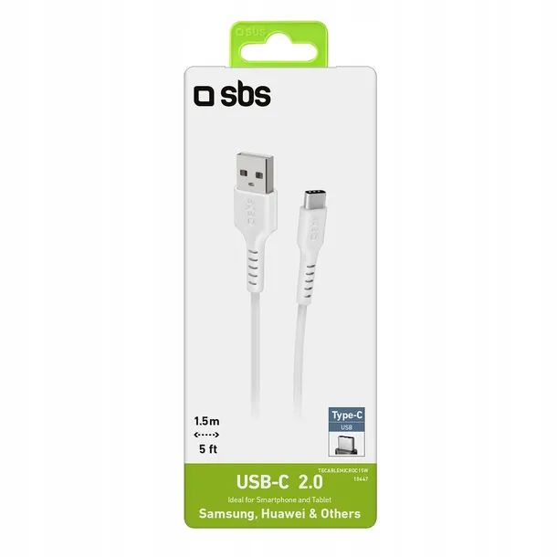 kabel-sbs-tecablemicroc15w-usb-a-usb-c-15m-bialy-kolor-bialy