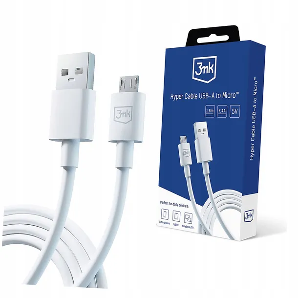 kabel-3mk-hyper-cable-usb-a-micro-usb-5v-24a-1-2m-bialy