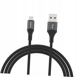kabel-dudao-l3sm-usb-a-microusb-3a-12m-z-oplotem-czarny