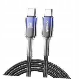 kabel-joyroom-s-a42-crystal-clear-series-60w-usb-c-usb-c-12m-czarny
