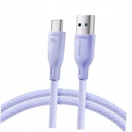 kabel-joyroom-multi-color-series-s-a34-usb-a-usb-c-100w-1m-fioletowy