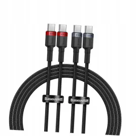 kabel-baseus-cafule-usb-c-usb-c-100w-1m-czerwono-czarny-i-czarno-szary