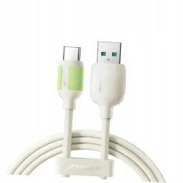kabel-joyroom-s-a53-3a-usb-a-usb-c-z-fluorescencyjna-koncowka-2-m-bezowy