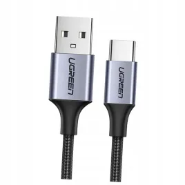 kabel-ugreen-us288-60124-usb-a-usb-c-qc-3-0-3a-0-25m-szary