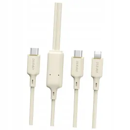 kabel-2w1-dudao-l7sf-usb-c-usb-c-lightning-100w-1-2m-bezowy