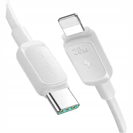 kabel-joyroom-multi-color-series-a14-usb-c-lightning-20w-1-2-m-bialy