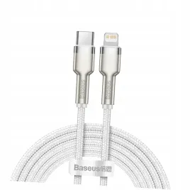 kabel-baseus-cafule-series-metal-data-usb-c-lightning-20w-pd-2m-bialy