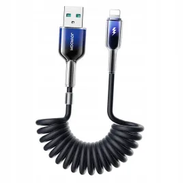 kabel-spiralny-joyroom-s-a43-crystal-clear-series-3a-usb-a-lightning-15m