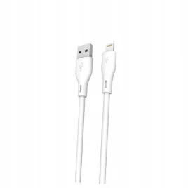 kabel-dudao-l2l-usb-a-lightning-3a-2m-bialy
