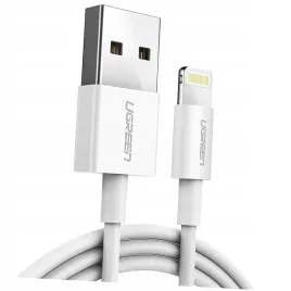 kabel-ugreen-us155-20730-usb-a-lightning-mfi-2-4a-2m-bialy