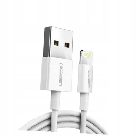 kabel-ugreen-us155-20728-usb-a-lightning-mfi-2-4a-1m-bialy