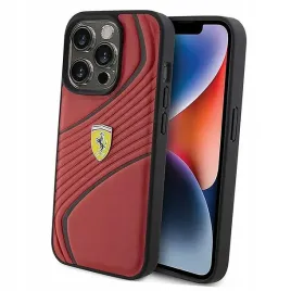 plecki-etui-ferrari-twist-metal-logo-do-iphone-15-pro-czerwone