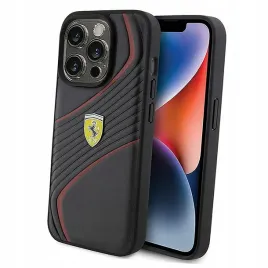 plecki-etui-ferrari-twist-metal-logo-do-iphone-15-pro-czarne