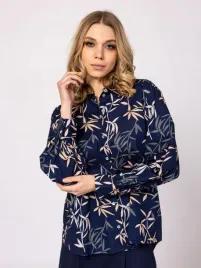 heavy-tools-elegancka-damska-koszula-bluzka-rimba-bamboo-granatowa-l