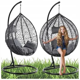 fotel-ogrodowy-wiszacy-kokon-duzy-kosz-korfu-czarny-poduszka-szara