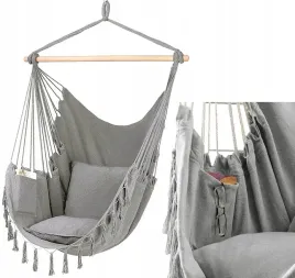 krzeslo-brazylijskie-fotel-wiszacy-hamak-hustawka-jasny-szary-z-poduszkami