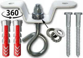 uchwyt-sufitowy-obrotowy-360-st-z-lozyskiem-bialy