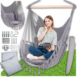 jasno-szary-hamak-brazylijski-kokon-hustawka-ogrodowa-fotel-poduszki