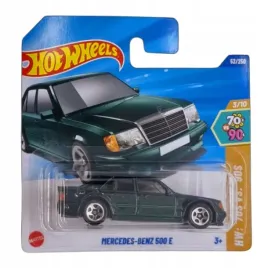 mercedes-benz-500-e-hot-wheels-zielony-2025-hyx02-uszkodzona-karta