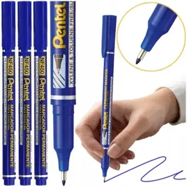 cienkopis-foliopis-marker-permanentny-06mm-pentel-nf450-niebieski-3-szt