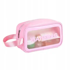 kosmetyczka-torebka-rozowa-przezroczysta-washbag-20cm