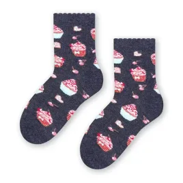 skarpety-dzieciece-rodzinne-084-29-31-003-granatowy-melange-babeczki