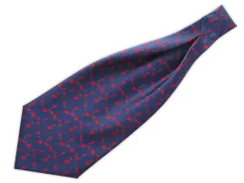 granatowy-fular-w-czerwone-flamingi-f205