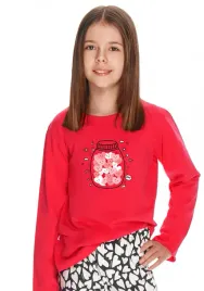 pizama-dziewczeca-livia-2589-dr-r-86-116-sale-92-czerwony