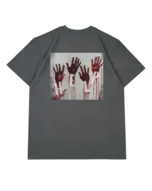 koszulka-meska-luzna-help-mroczny-motyw-horror-grafitowy-s