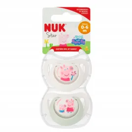 nuk-smoczek-uspokajajacy-silikonowy-0-6m-star-peppa-pig-op-2-szt-10175333